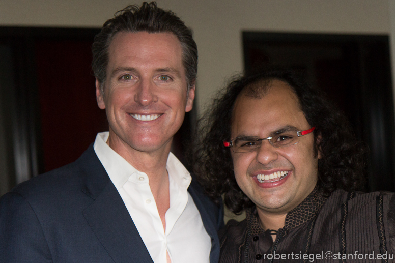 Gavin Newsom and Kunal Sood